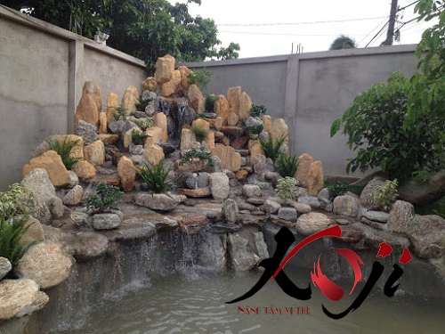 Koji Landscape hoàn thành hồ cá hòn non bộ