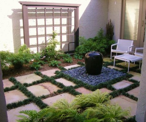 Một góc sân vườn nhỏ phong cách Nhật Bản