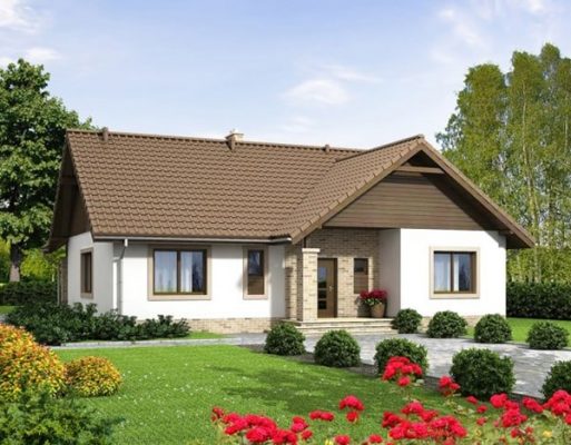 Mẫu thiết kế 3D cho sân vườn nhà cấp 4