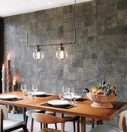 Đá ong xám ốp tường trang trí