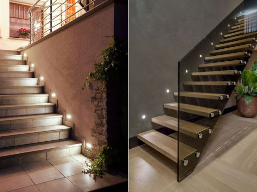 Đèn led chiếu cầu thang